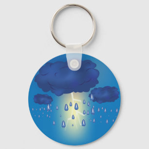 Llavero Keychain de tormenta relámpago
