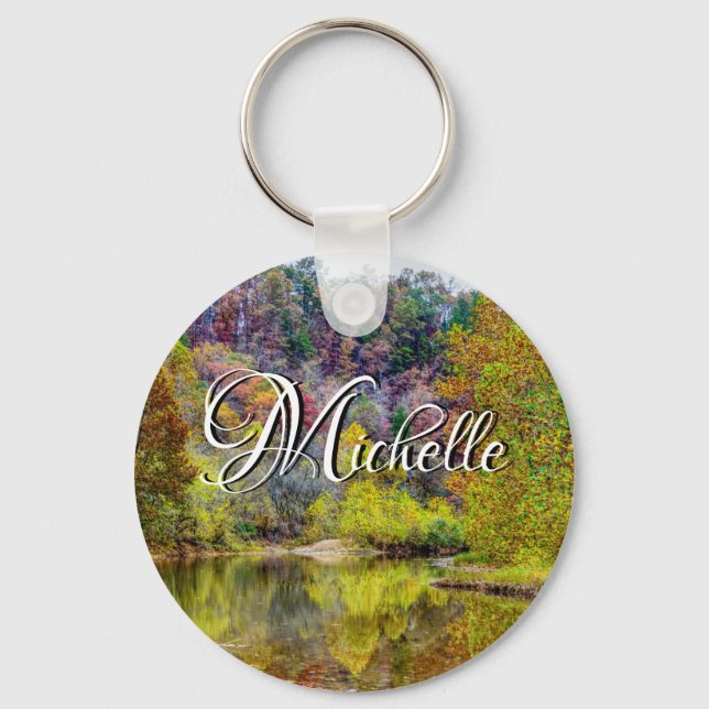 Llavero Keychain de tranquilidad de otoño (Anverso)