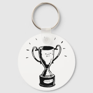 Llavero Keychain De Trofeo Blanco Y Negro