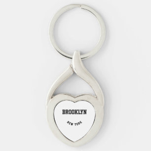Llavero Keychain de ubicación de Personalizado de ciudad y