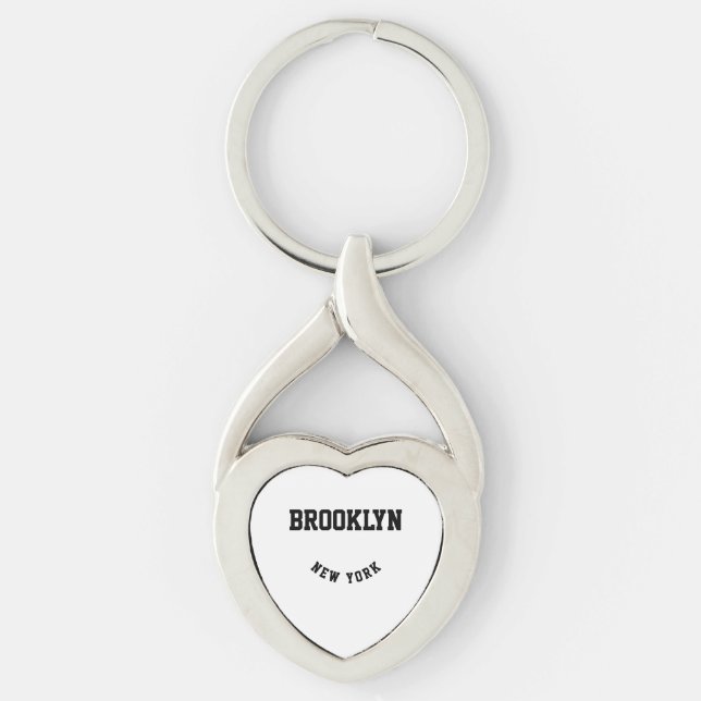 Llavero Keychain de ubicación de Personalizado de ciudad y (Anverso)