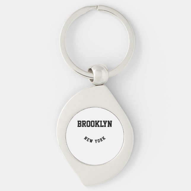 Llavero Keychain de ubicación de Personalizado de ciudad y (Anverso)