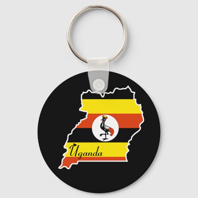 Llavero Keychain de Uganda (Anverso)