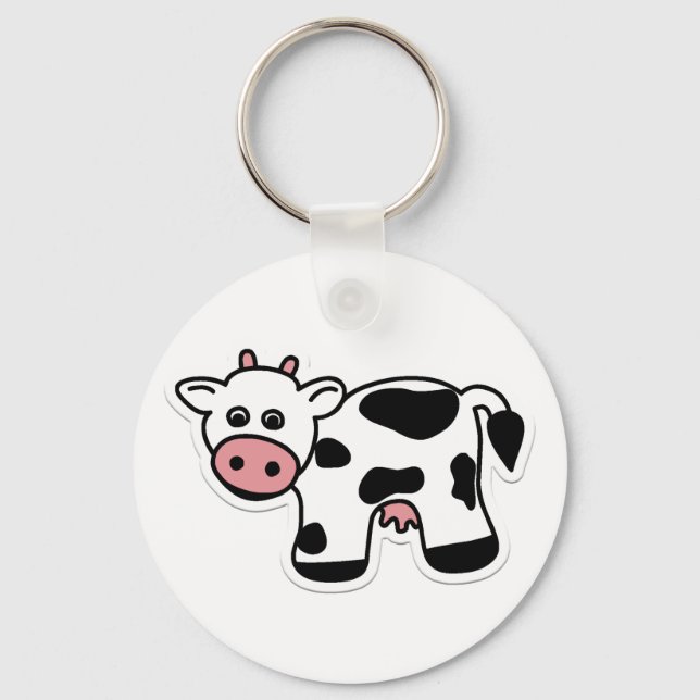 Llavero Keychain de vaca personalizado (Anverso)