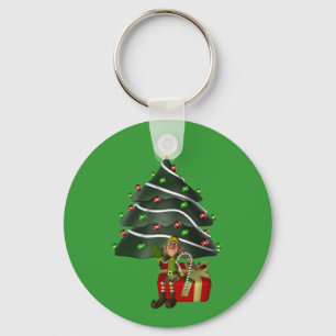 Llavero Keychain de vacaciones de árbol de Navidad para ho
