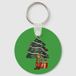 Llavero Keychain de vacaciones de árbol de Navidad para ho