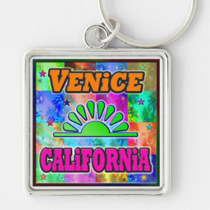 Llavero Keychain de Venecia Sun & Palms