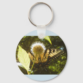 Llavero Keychain de verano de monarca amarilla