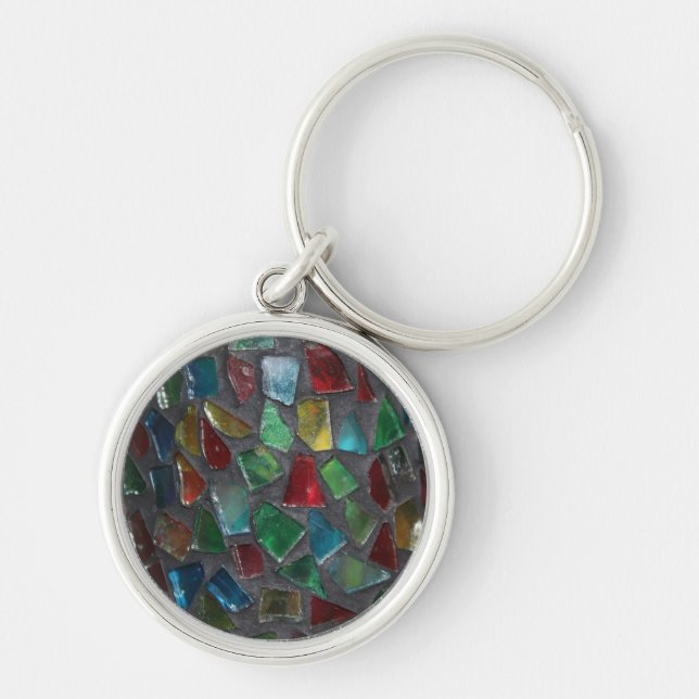 Llavero Keychain de vidrio manchado (Frente)