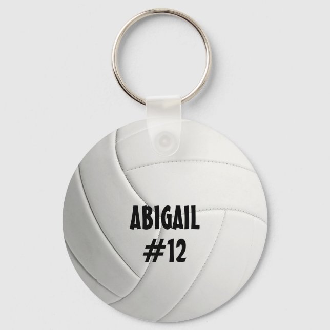 Llavero Keychain de voleibol personalizado (Anverso)