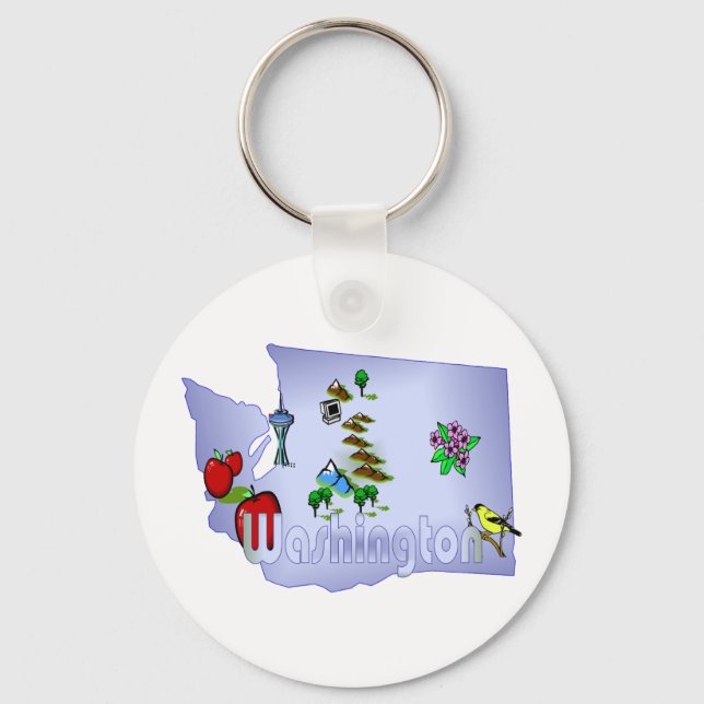 Llavero Keychain de Washington (Anverso)