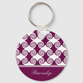 Llavero Keychain de Wine Swirls