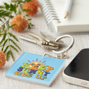 Llavero Keychain de Wordart con un lado y otro lado inspir