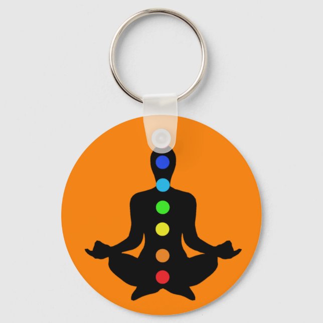 Llavero Keychain de Yoga Chakras (Anverso)
