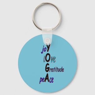 Llavero Keychain de yoga inspirador