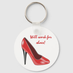 Llavero Keychain de zapatos de tacón rojo alto