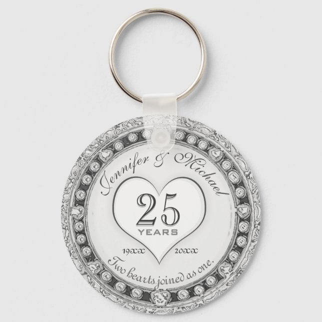 Llavero Keychain del 25° Aniversario de Plata (Anverso)