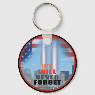 Llavero Keychain del 9/11: Nunca olvidaremos