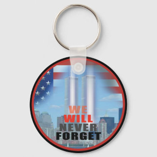 Llavero Keychain del 9/11: Nunca olvidaremos