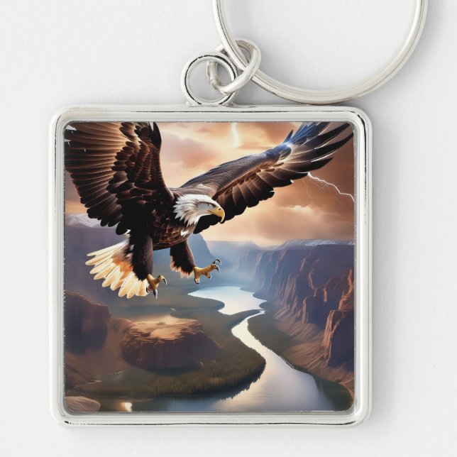 Llavero Keychain del águila estadounidense (Frente)