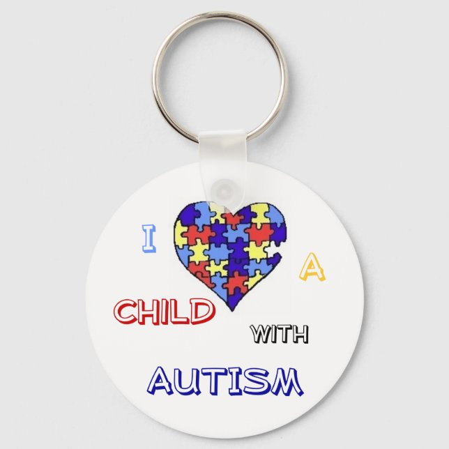 Llavero Keychain del "amor al autismo" (Anverso)