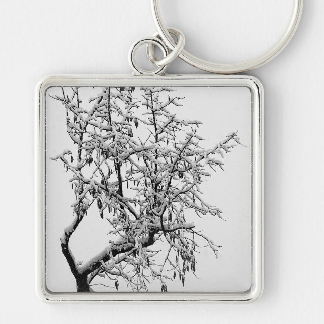Llavero Keychain del árbol de invierno (Frente)