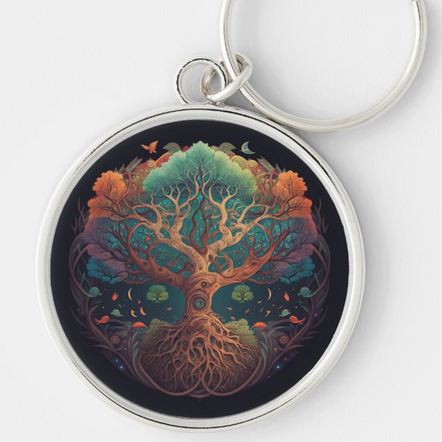 Llavero Keychain del árbol de la vida (Frente)