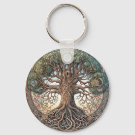 Llavero Keychain del árbol pagano de la vida