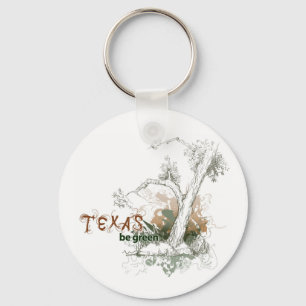 Llavero Keychain del árbol verde de Texas