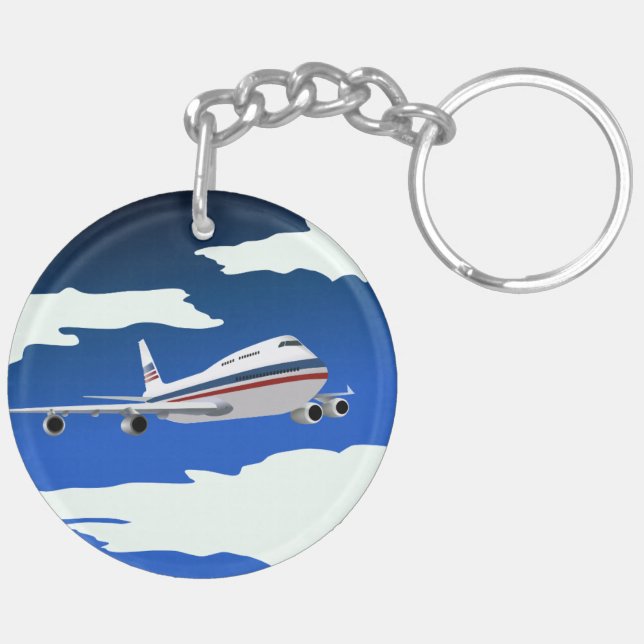 Llavero Keychain del avión (Atrás Derecha)