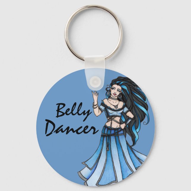 Llavero Keychain del bailarín del Belly de invierno (Anverso)
