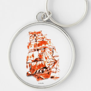 Llavero Keychain del barco de vela