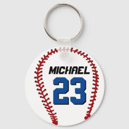 Llavero Keychain del Béisbol Blanco para fanáticos o atlet