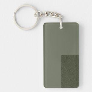 Llavero Keychain del borde verde moderno de Moss - Persona