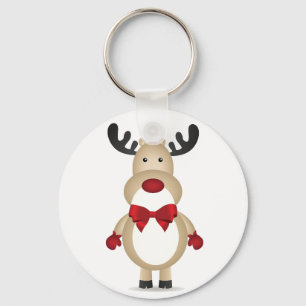 Llavero Keychain del botón de punción de cordón rojo para 