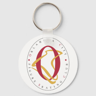 Llavero Keychain del botón del Club de Patinaje Artístico 