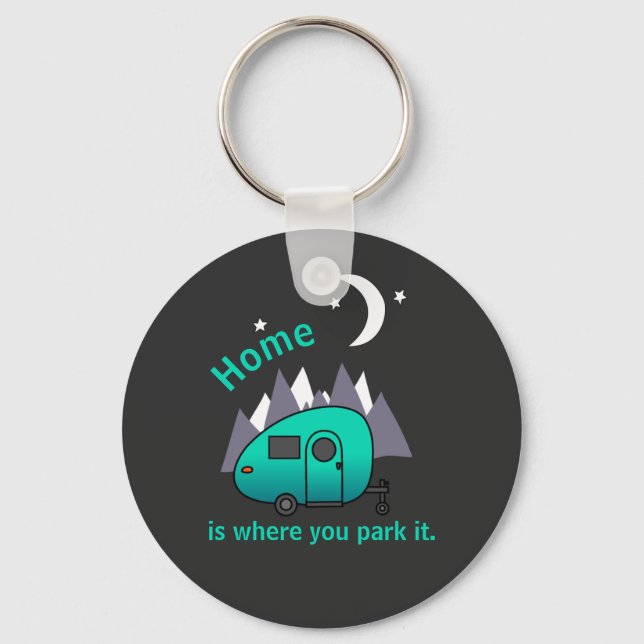 Llavero Keychain del botón del remolque de remolque de rem (Anverso)