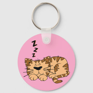 Llavero Keychain del botón Gato Nap Kitty
