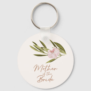 Llavero Keychain del botón Madre de la novia Eucalyptus