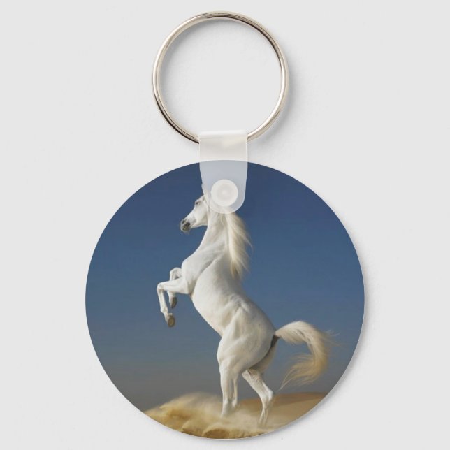 Llavero Keychain del caballo blanco (Anverso)