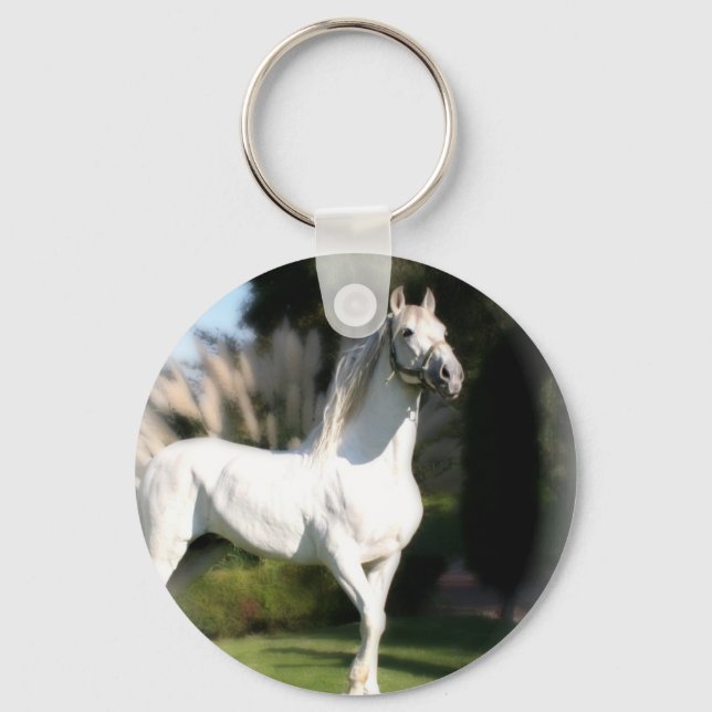 Llavero Keychain del caballo blanco (Anverso)