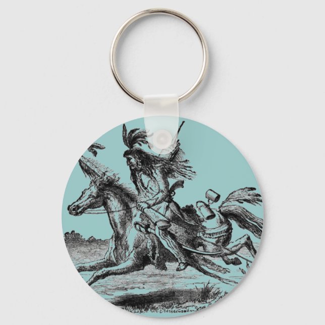 Llavero Keychain del caballo indio (Anverso)
