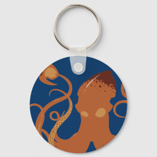 Llavero Keychain del calamar gigante vectorial