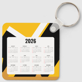 Llavero Keychain del calendario inmobiliario 2026 | Negro 