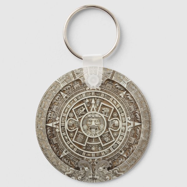 Llavero Keychain del calendario maya (Anverso)