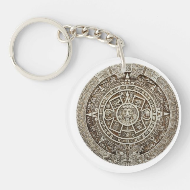 Llavero Keychain del calendario maya (Frente)