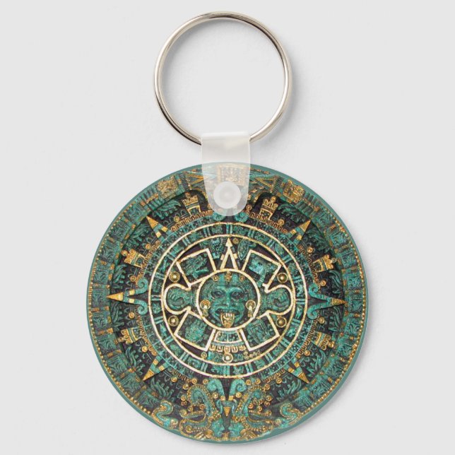 Llavero Keychain del calendario maya (Anverso)
