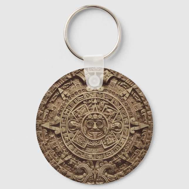 Llavero Keychain del calendario maya (Anverso)