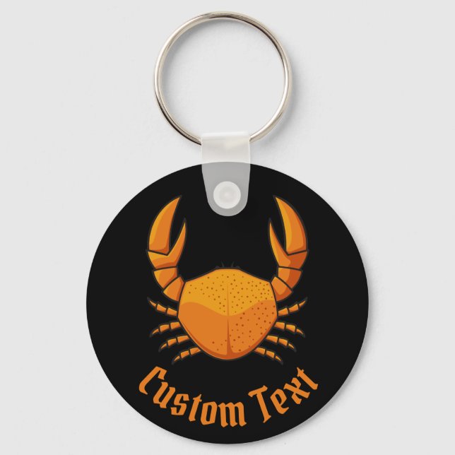 Llavero Keychain del cangrejo naranja (Anverso)