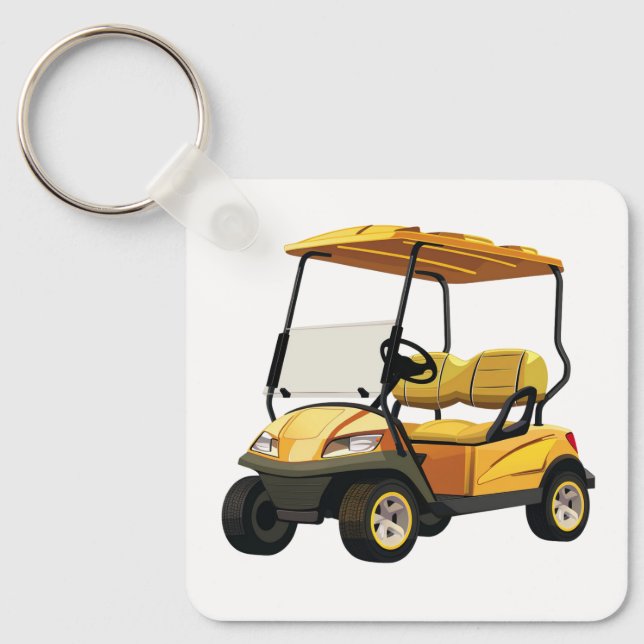 Llavero Keychain del carrito de golf (Anverso)